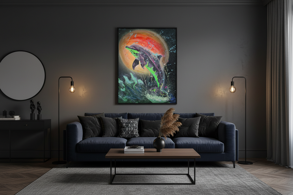 Dolphin Splash - Original