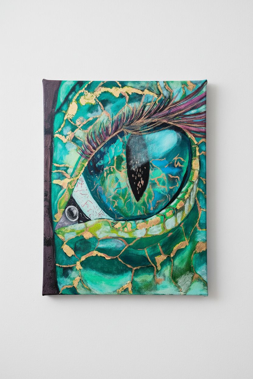 Dragon's Eye Canvas Print Mockup