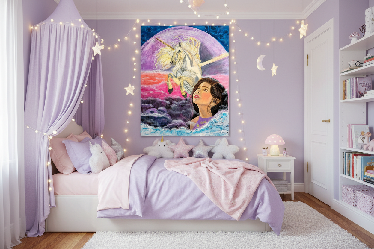 Dreamer's Heart Girl's Room Mockup