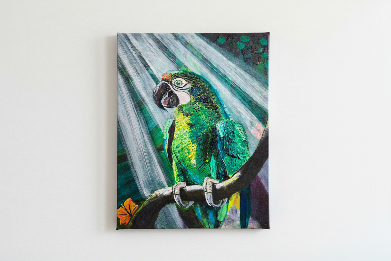 Gem of My Heart Canvas Print Mockup