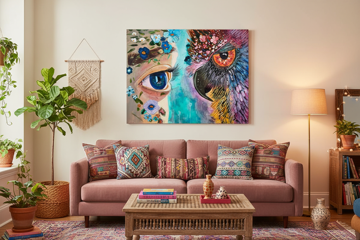 I See You Boho Room Mockup
