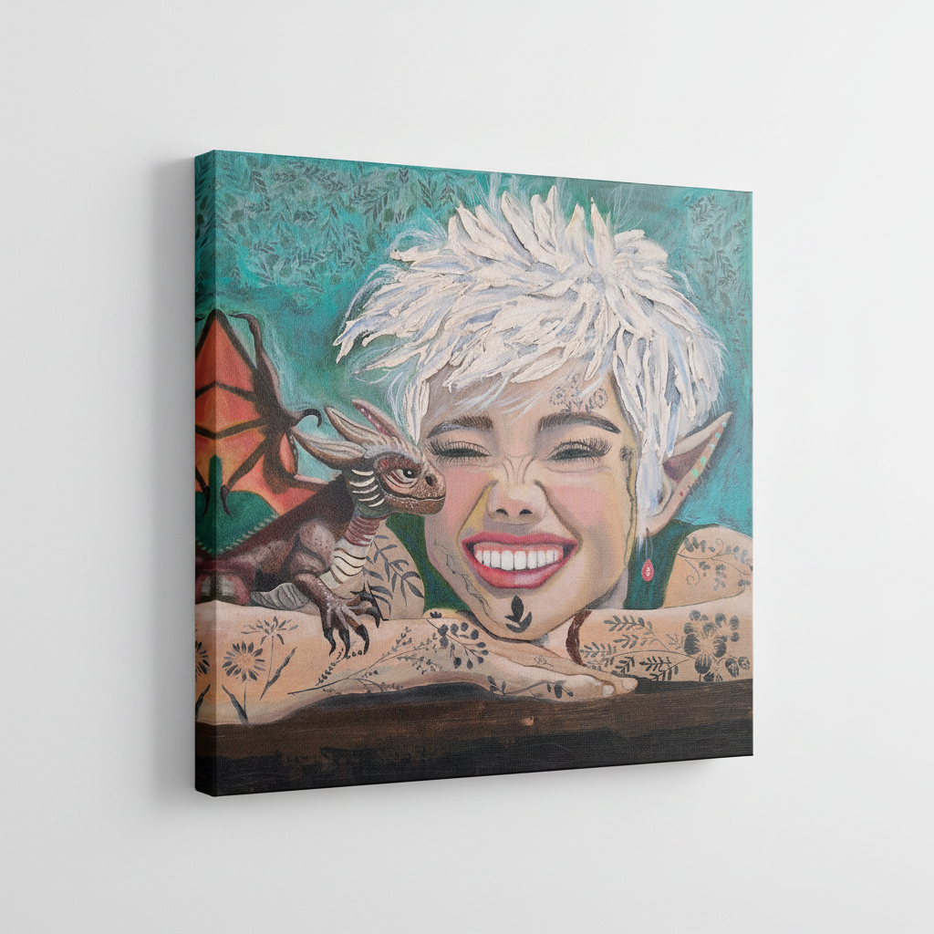 Magical Friendship Canvas Print Mockup