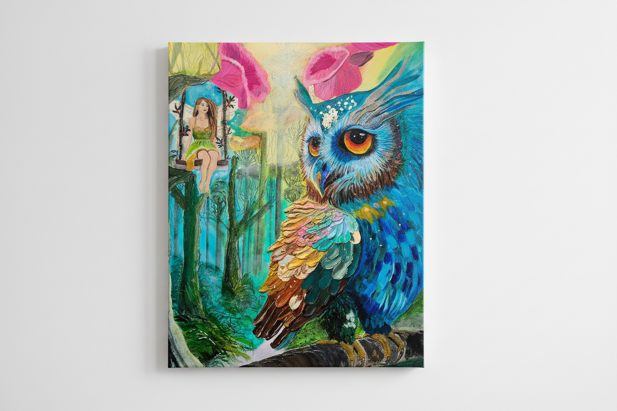 Quiet Wisdom Canvas Print Mockup