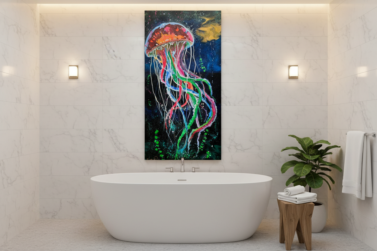 Radiant Jellyfish Spa Room Mockup