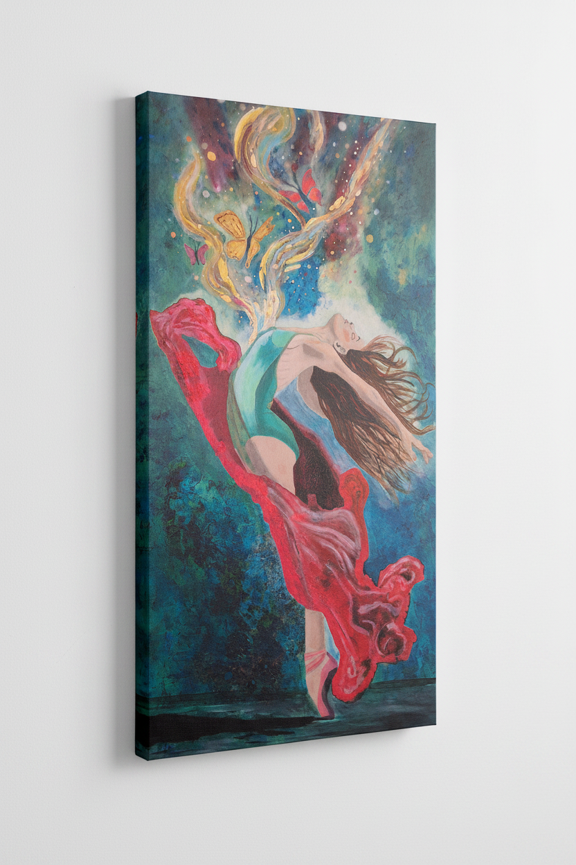 Soul Fire Canvas Print Mockup
