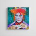 Whimsical Mad Hatter Canvas Print Mockup